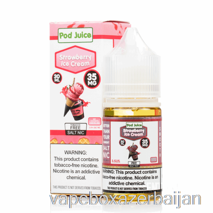 Vape Smoke Strawberry Ice Cream - Pod Juice - 30mL 55mg